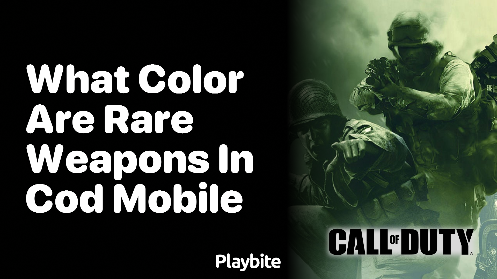 What Color Are Rare Weapons in COD Mobile?