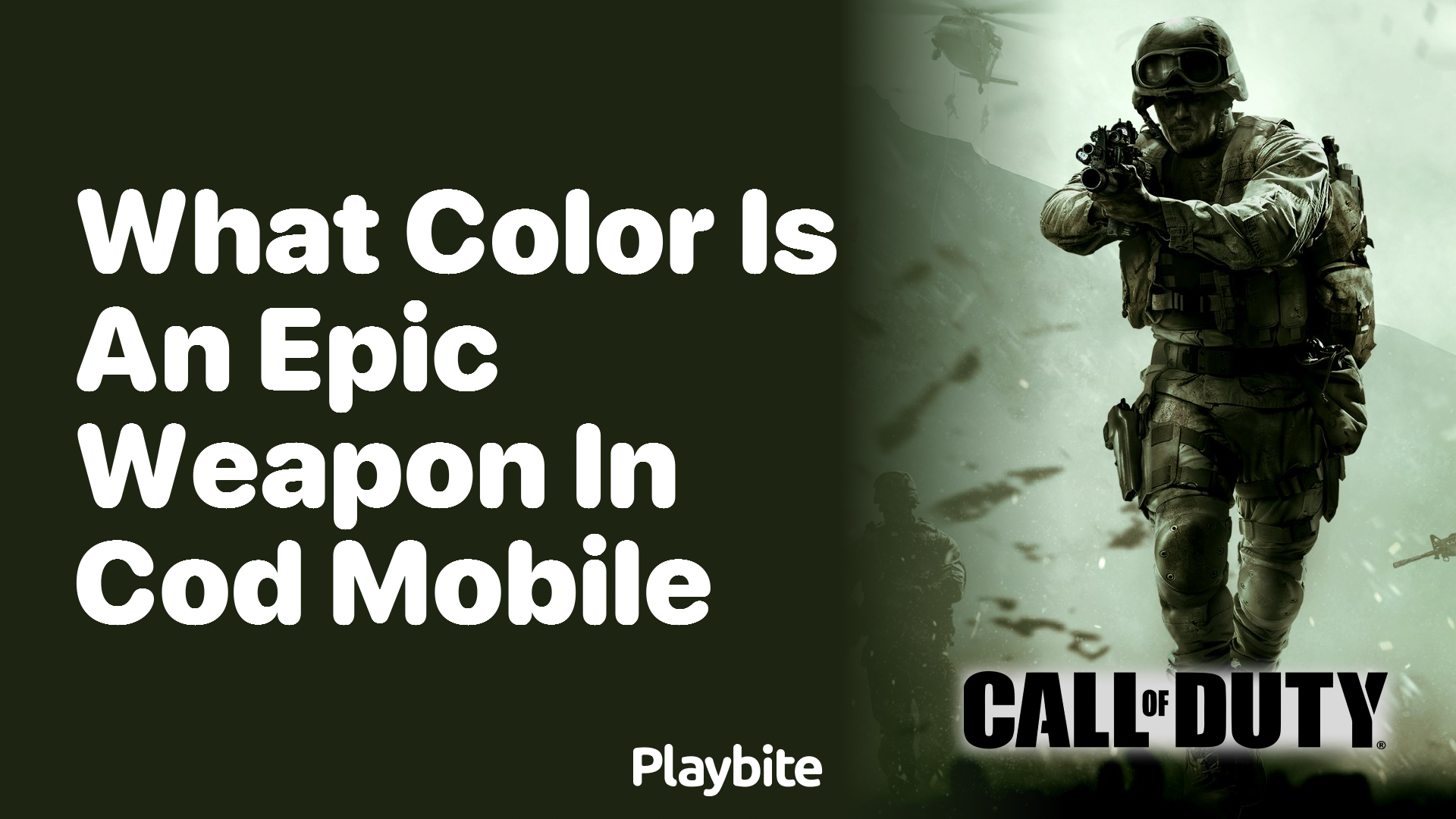 What Color Represents an Epic Weapon in COD Mobile?