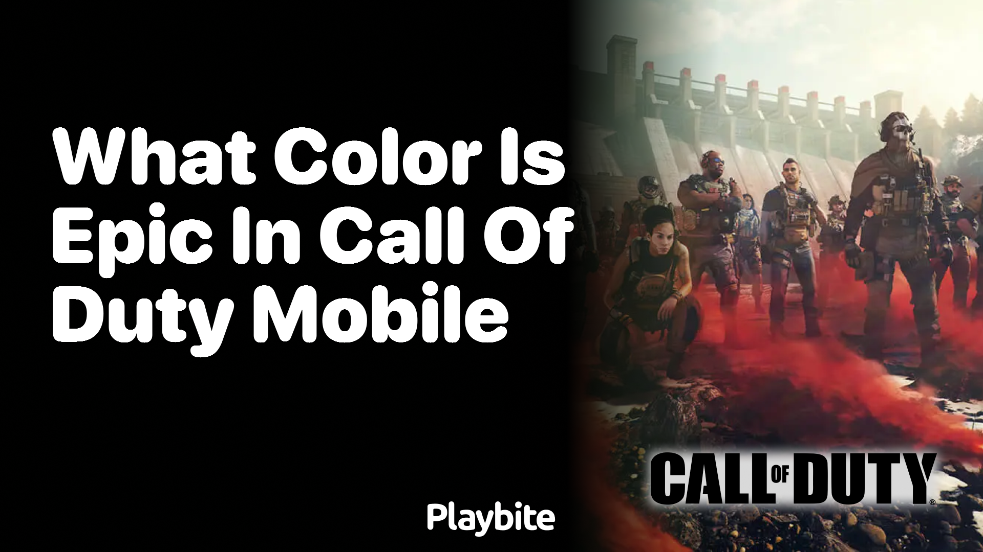 What Color Represents Epic in Call of Duty Mobile?