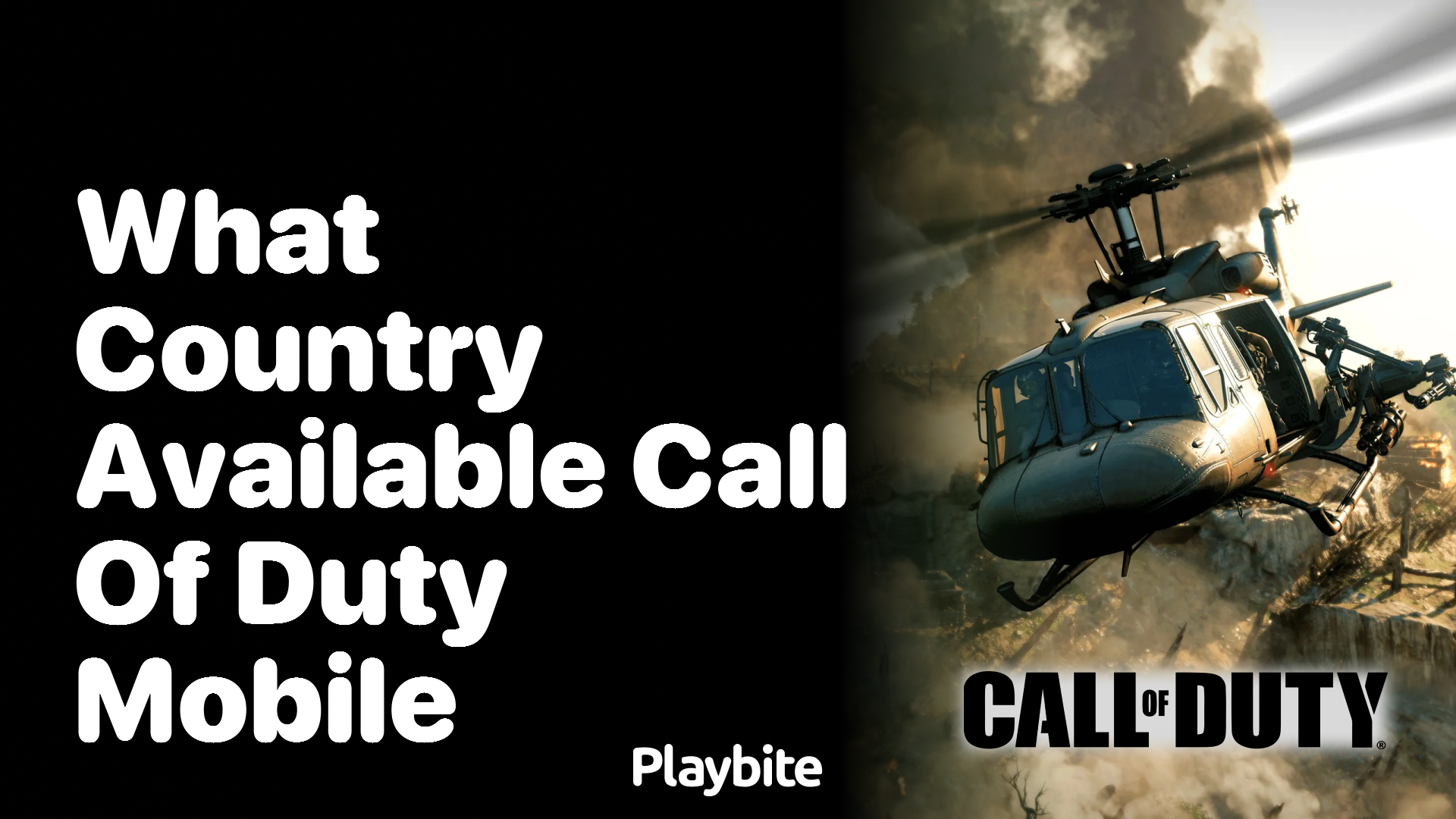 What Countries is Call of Duty Mobile Available In?