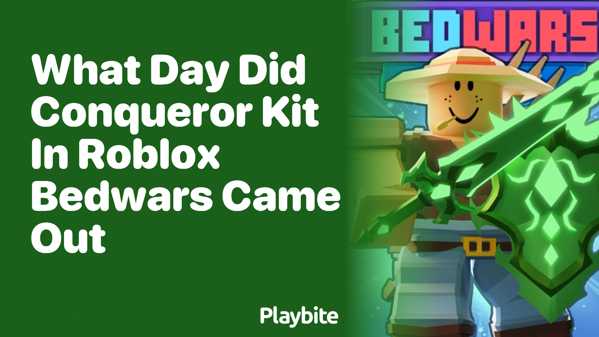 What Day Did the Conqueror Kit in Roblox Bedwars Come Out?
