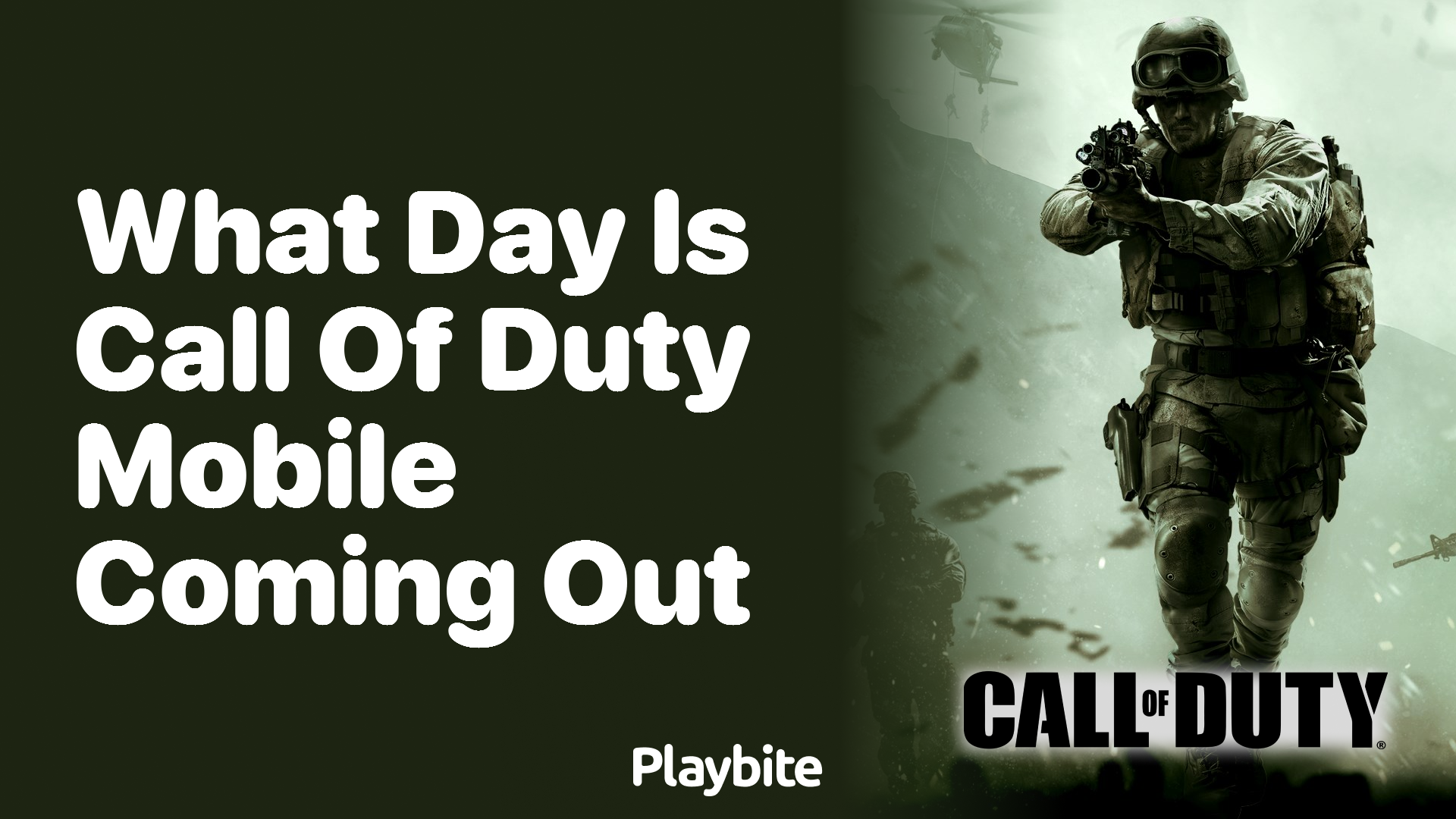 What Day Is Call of Duty Mobile Coming Out?