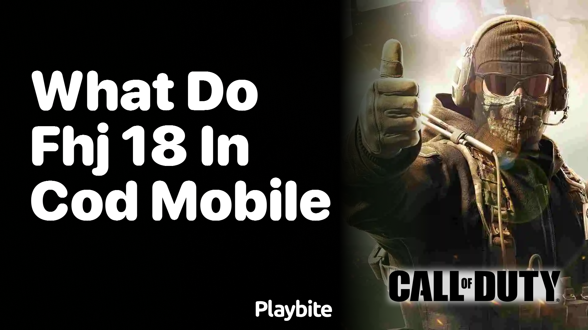 What Does the FHJ-18 Do in COD Mobile?