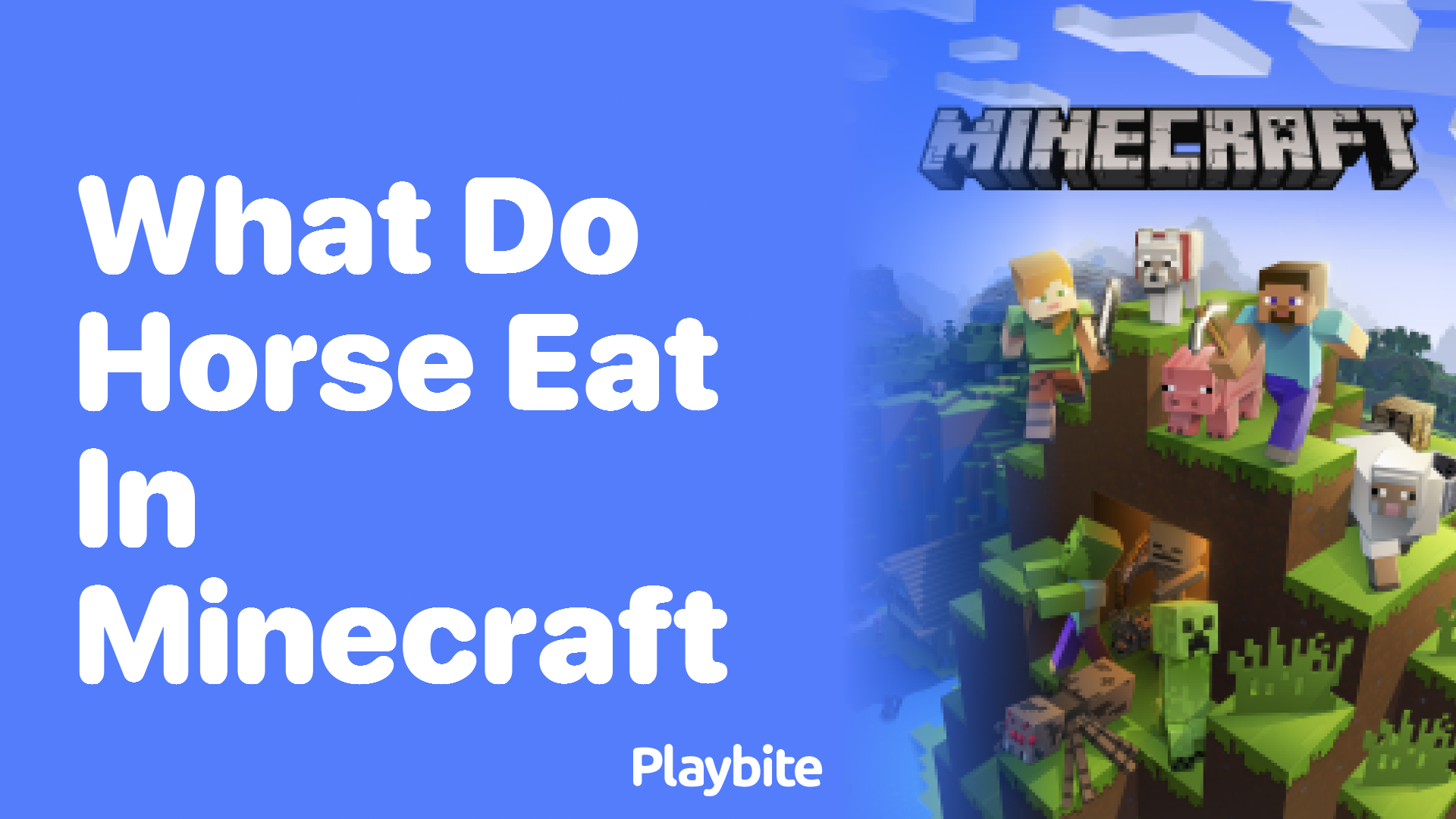 What Do Horses Eat in Minecraft?