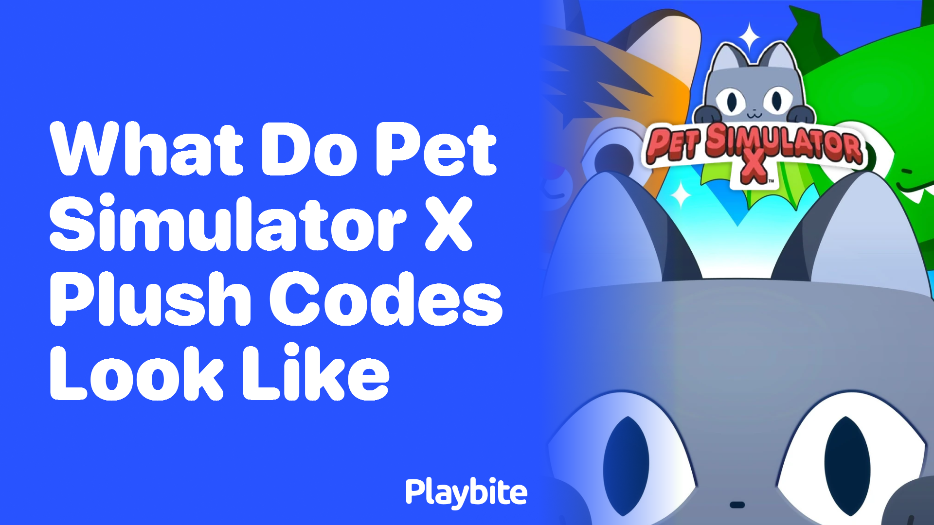 What Do Pet Simulator X Plush Codes Look Like?