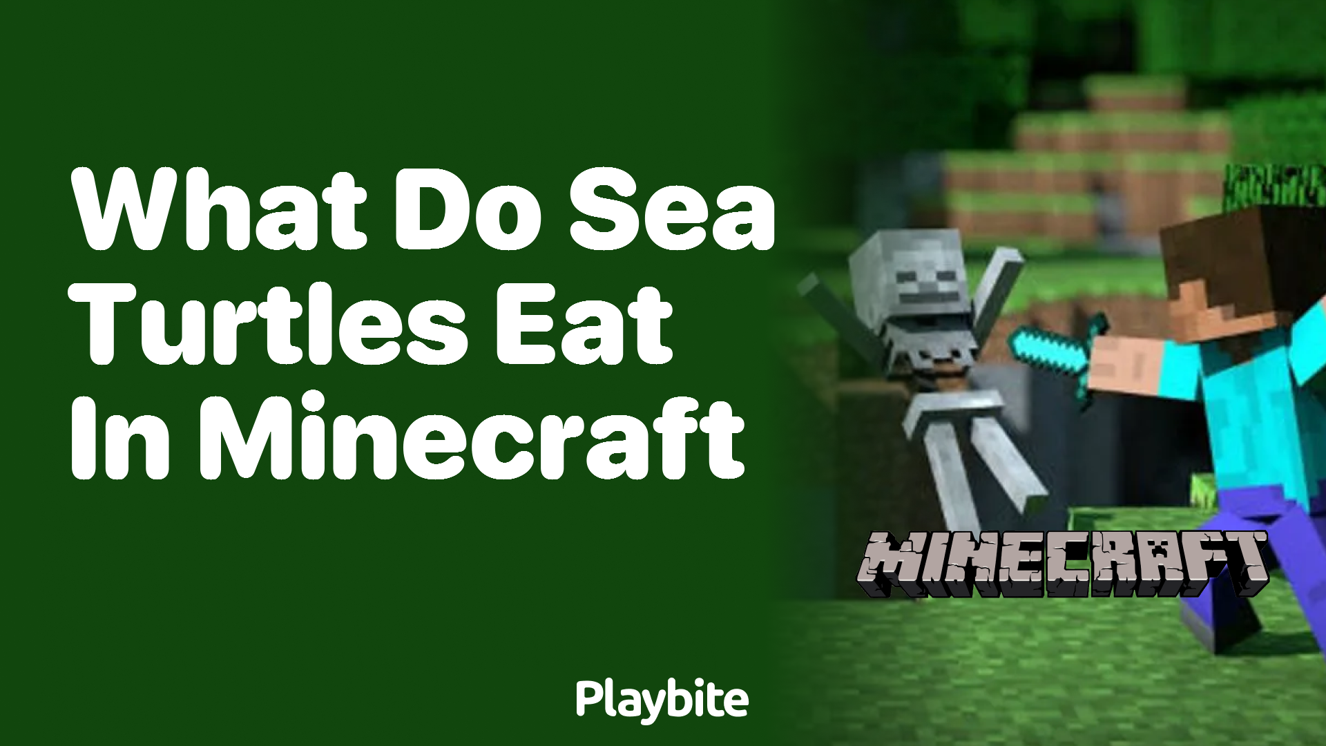 What Do Sea Turtles Eat in Minecraft?