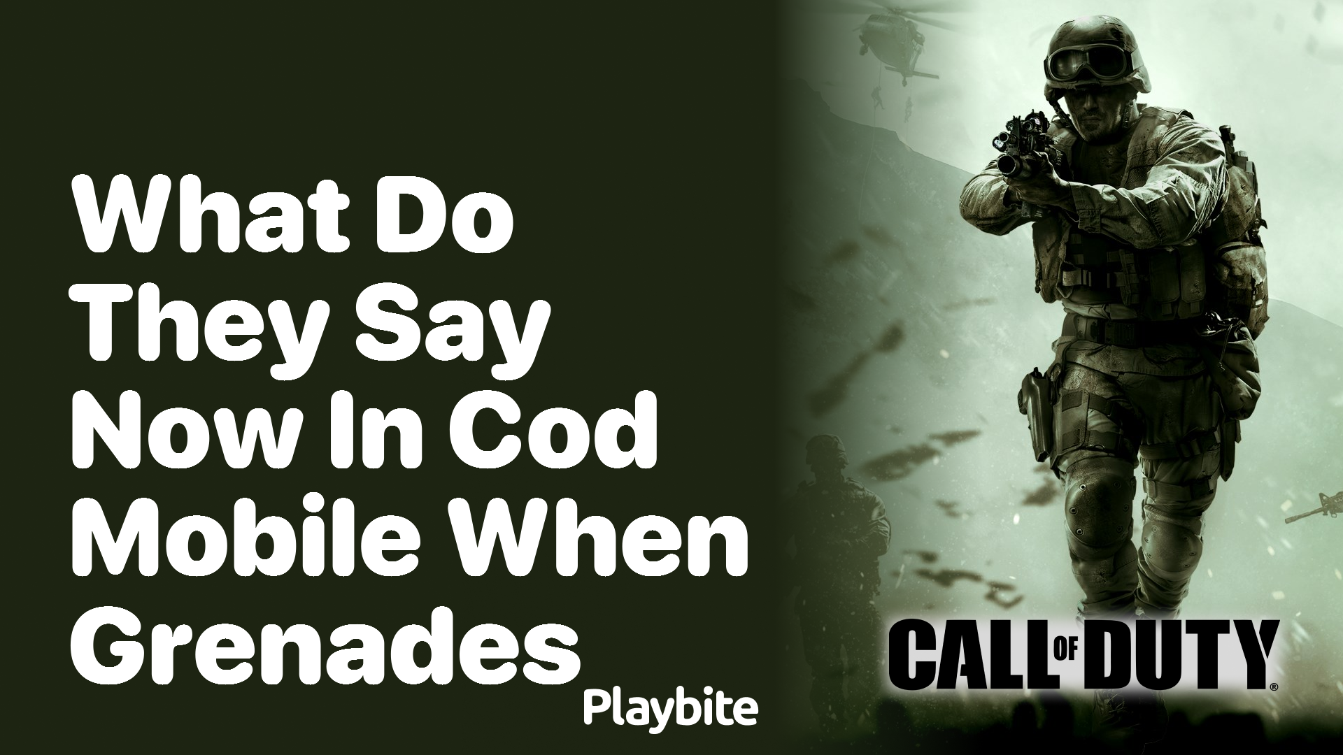 What Do They Say Now in COD Mobile When Grenades Are Thrown?