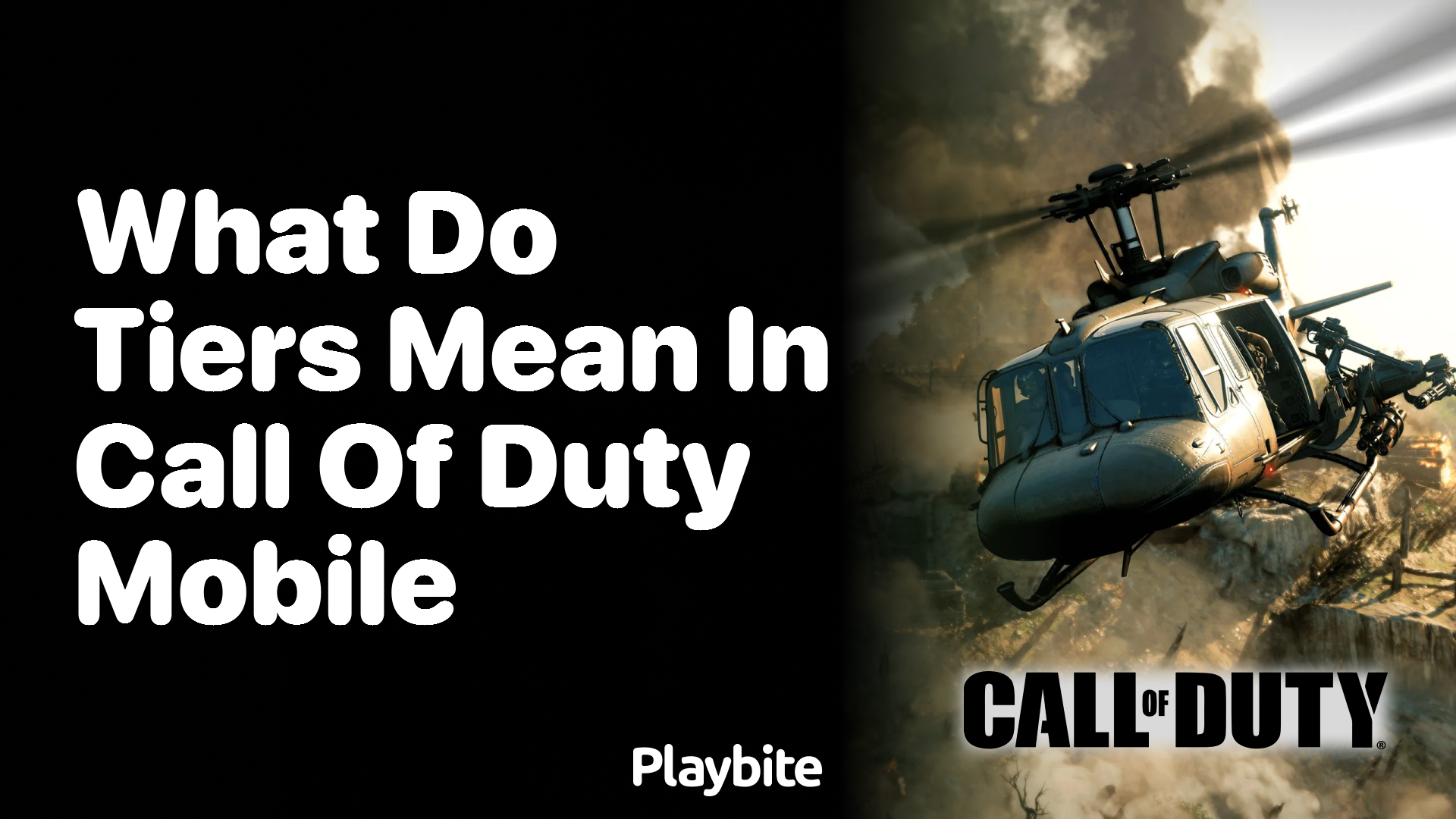 What Do Tiers Mean in Call of Duty Mobile?