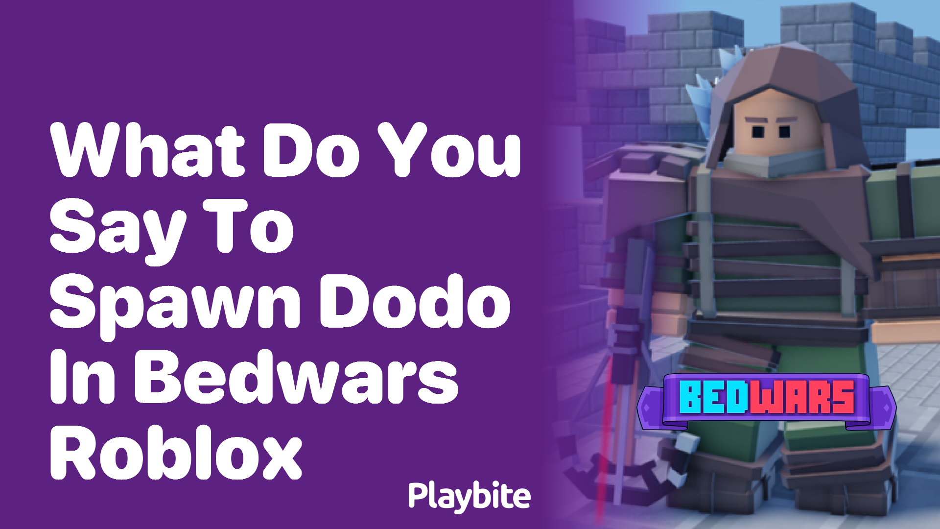 What do you say to spawn a Dodo in Bedwars Roblox?