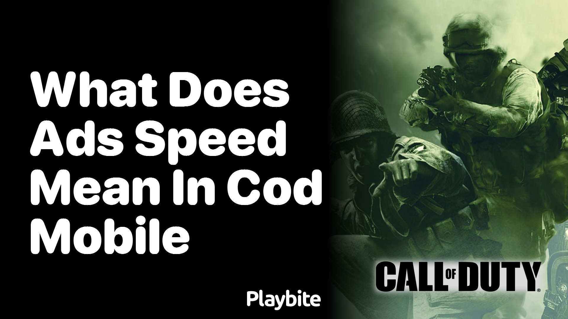 What Does ADS Speed Mean in COD Mobile?