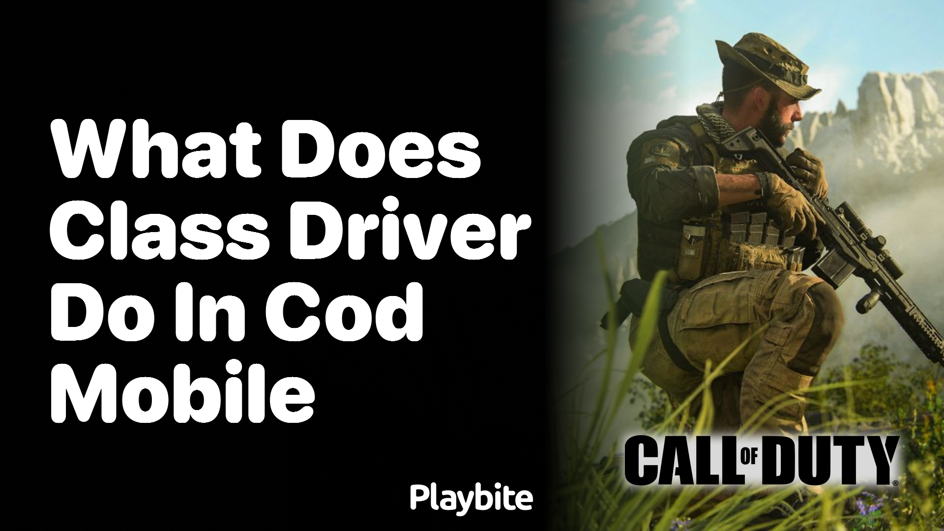 What Does a Class Driver Do in COD Mobile?