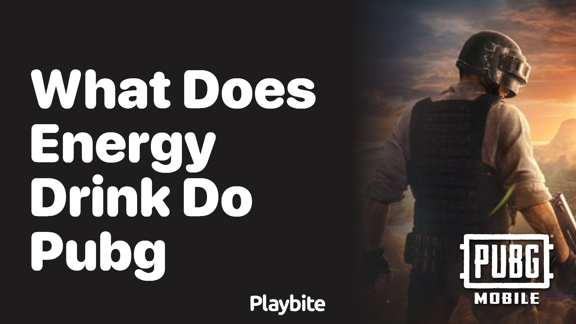 What Does an Energy Drink Do in PUBG Mobile?