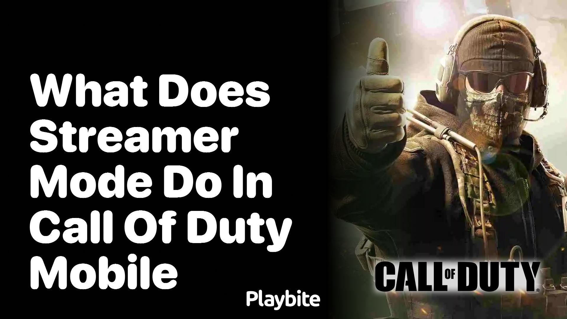 What Does Streamer Mode Do in Call of Duty Mobile?