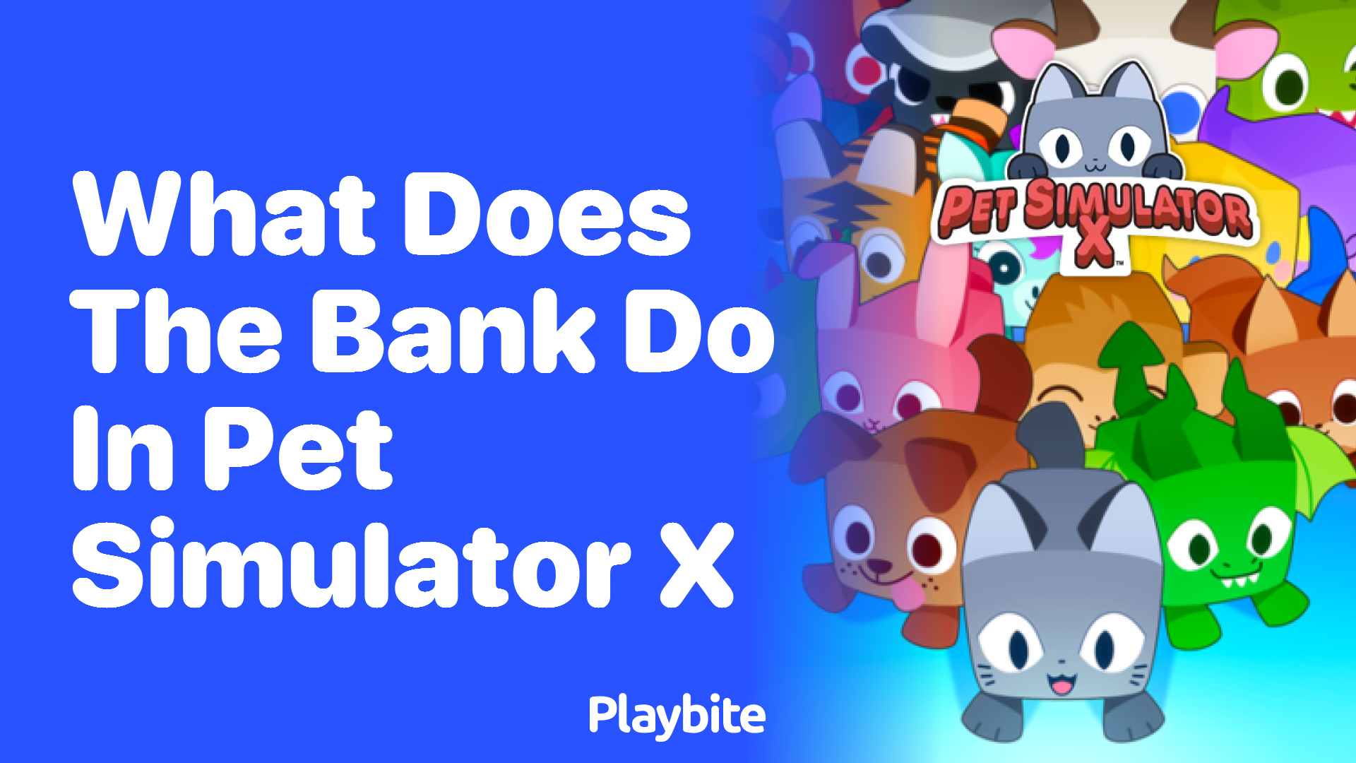 What does the bank do in Pet Simulator X?