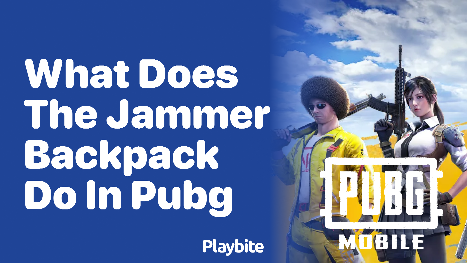 What Does the Jammer Backpack Do in PUBG?