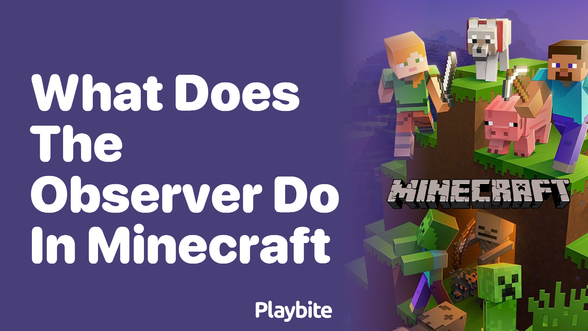 Observer minecraft store crafting