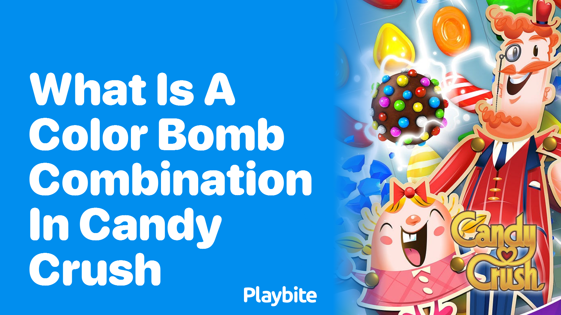 What is a Color Bomb Combination in Candy Crush?