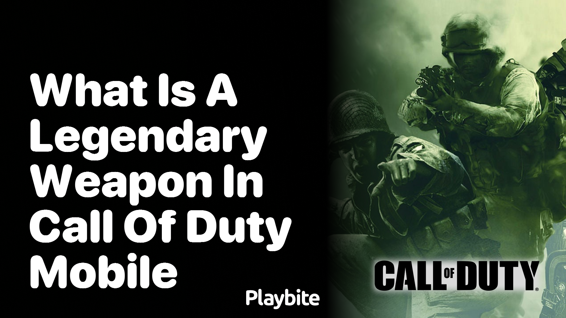 What is a Legendary Weapon in Call of Duty Mobile?