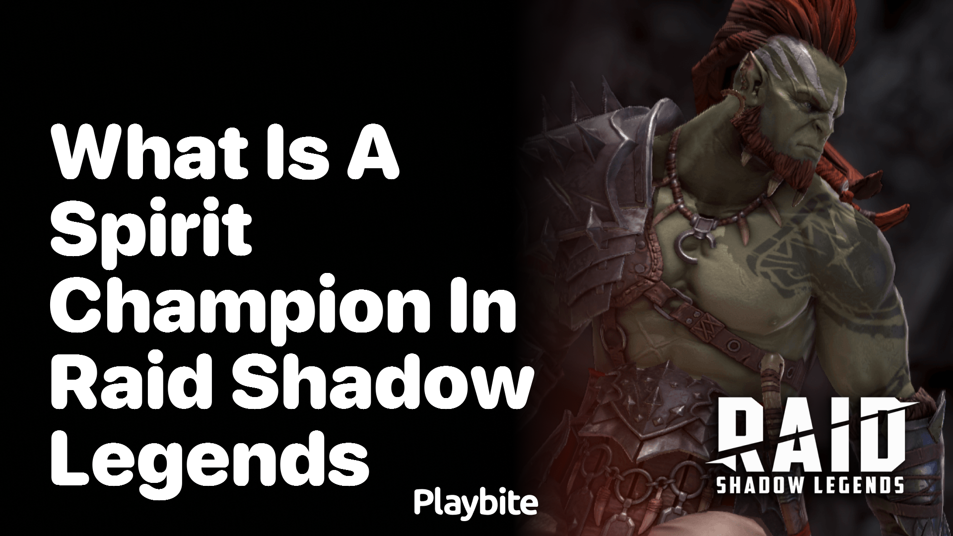 What is a Spirit Champion in Raid Shadow Legends?