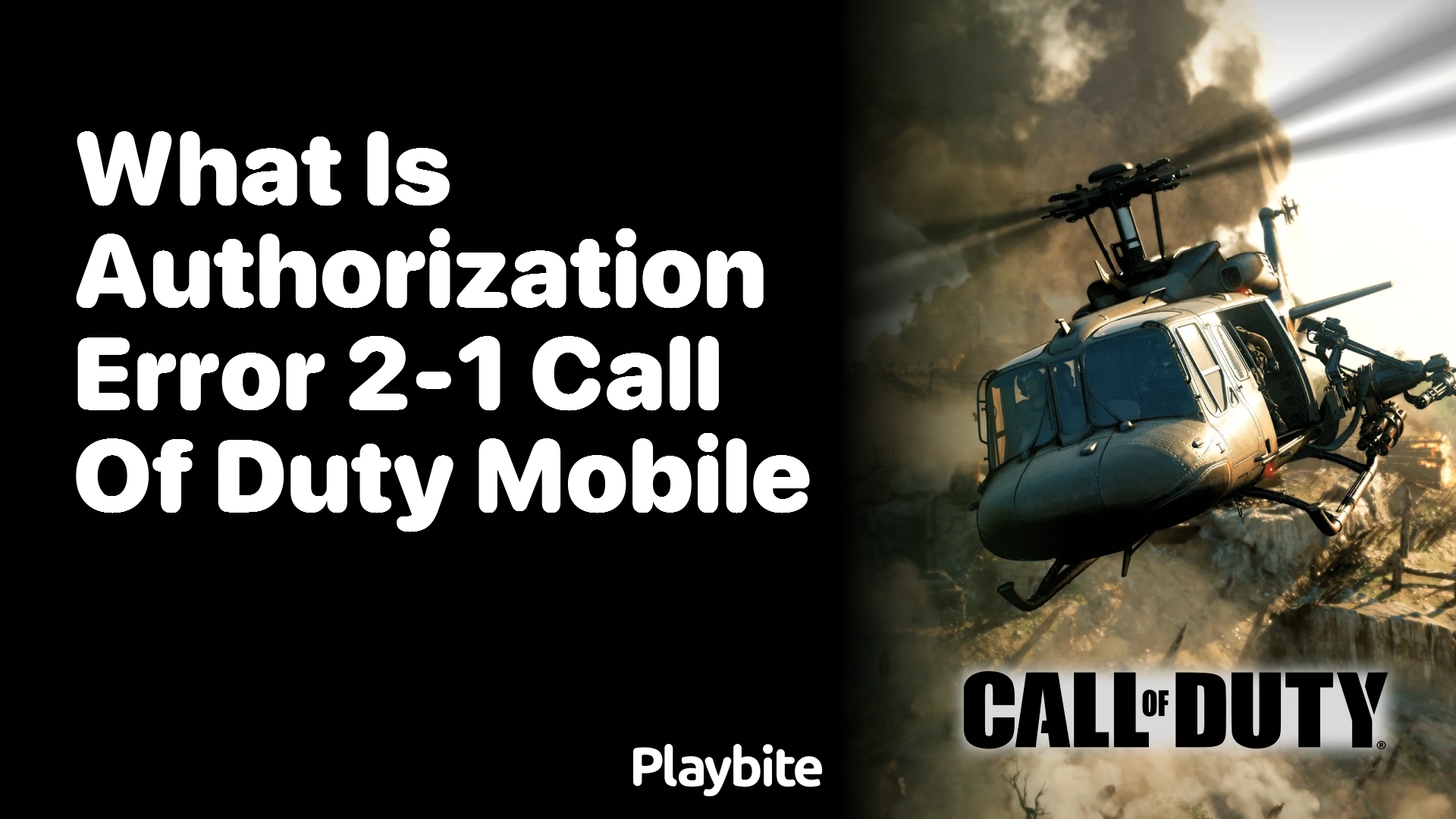 What Is Authorization Error 2-1 in Call of Duty Mobile?