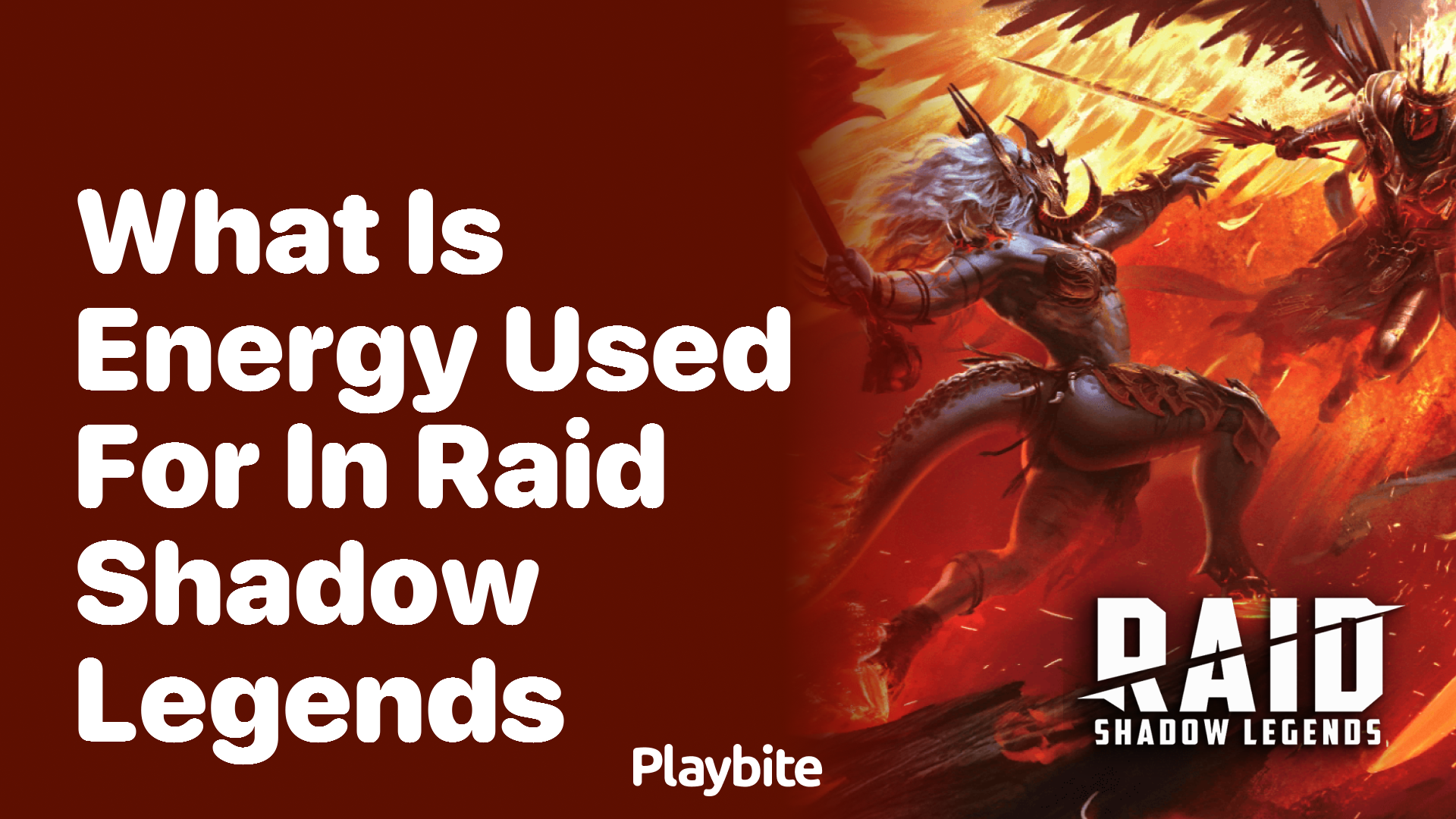 What is Energy Used for in Raid Shadow Legends?
