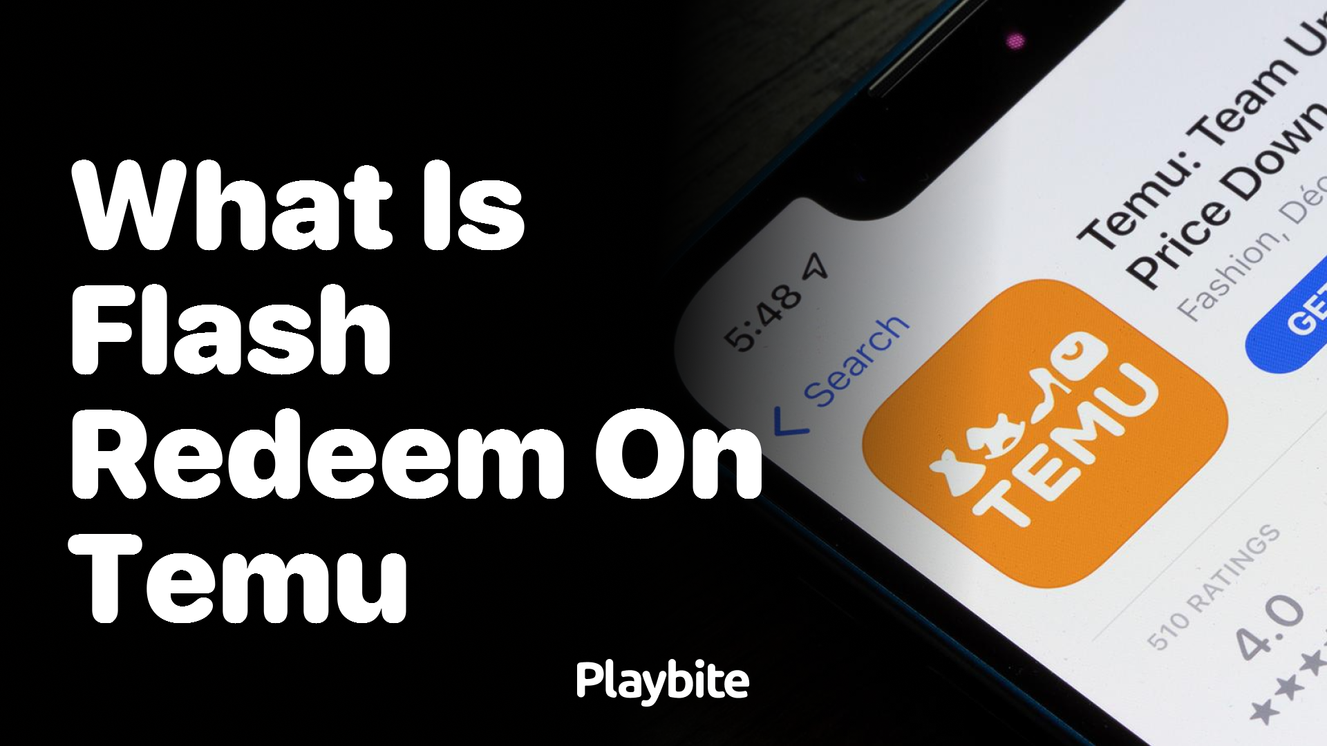 What is Flash Redeem on Temu?