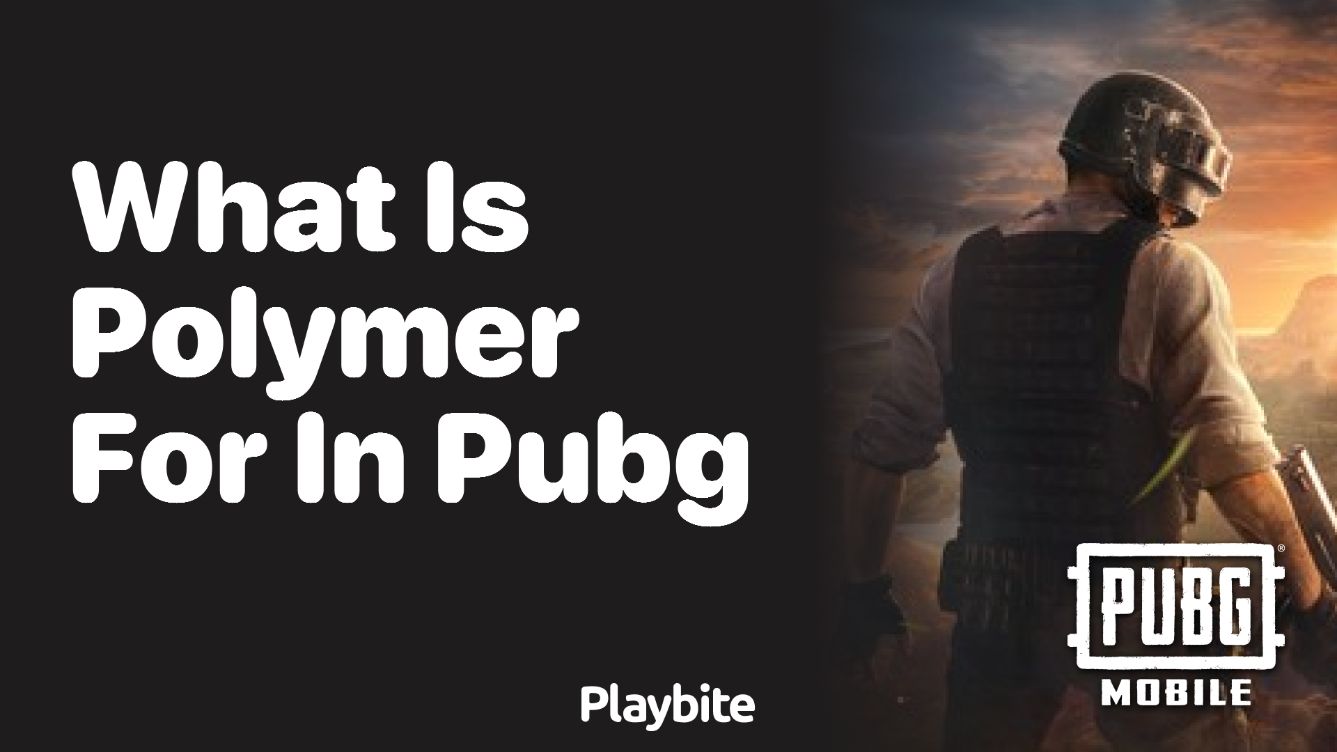 What is Polymer for in PUBG Mobile?