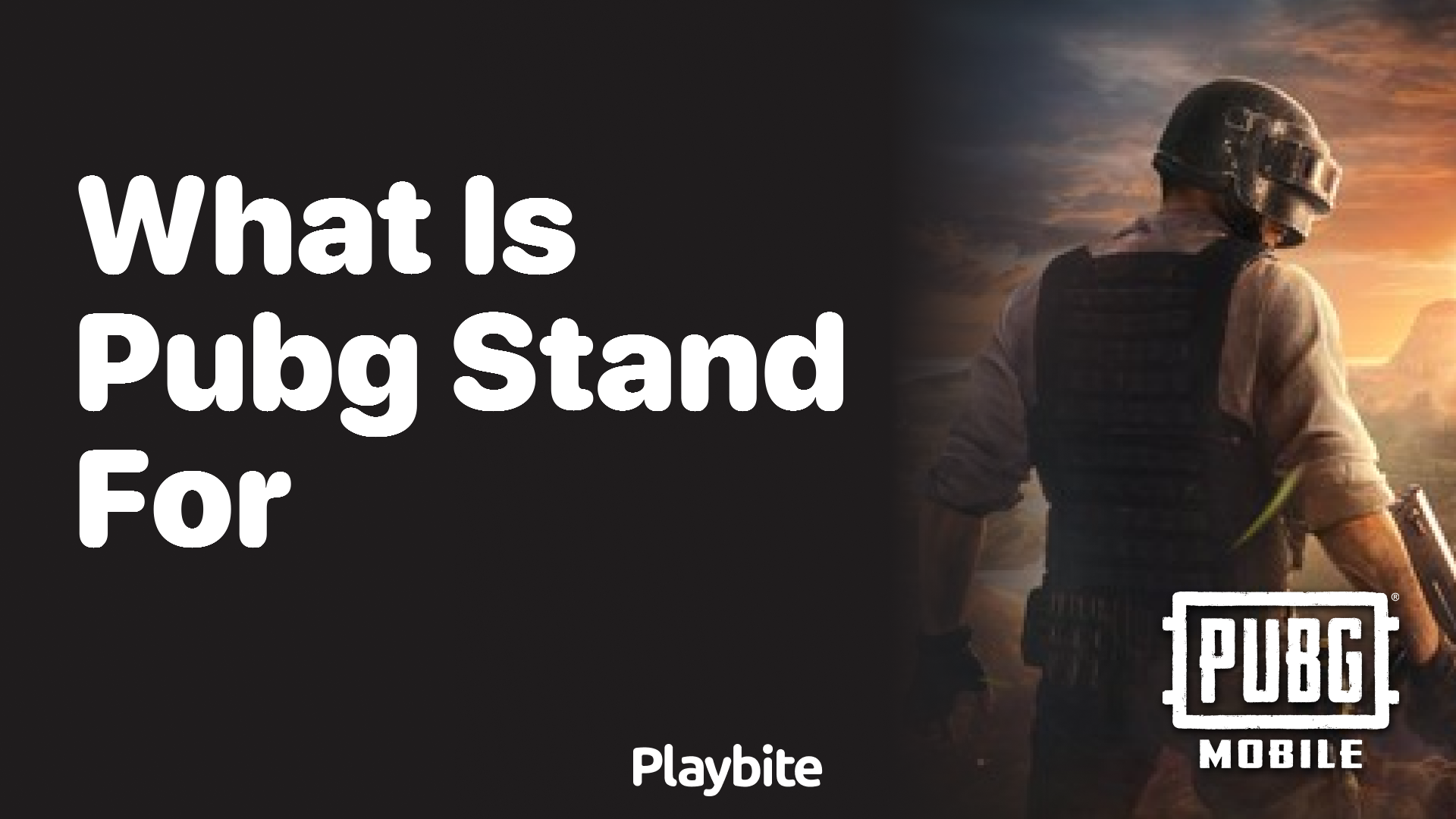 What Does PUBG Stand For? Unpacking the Mystery