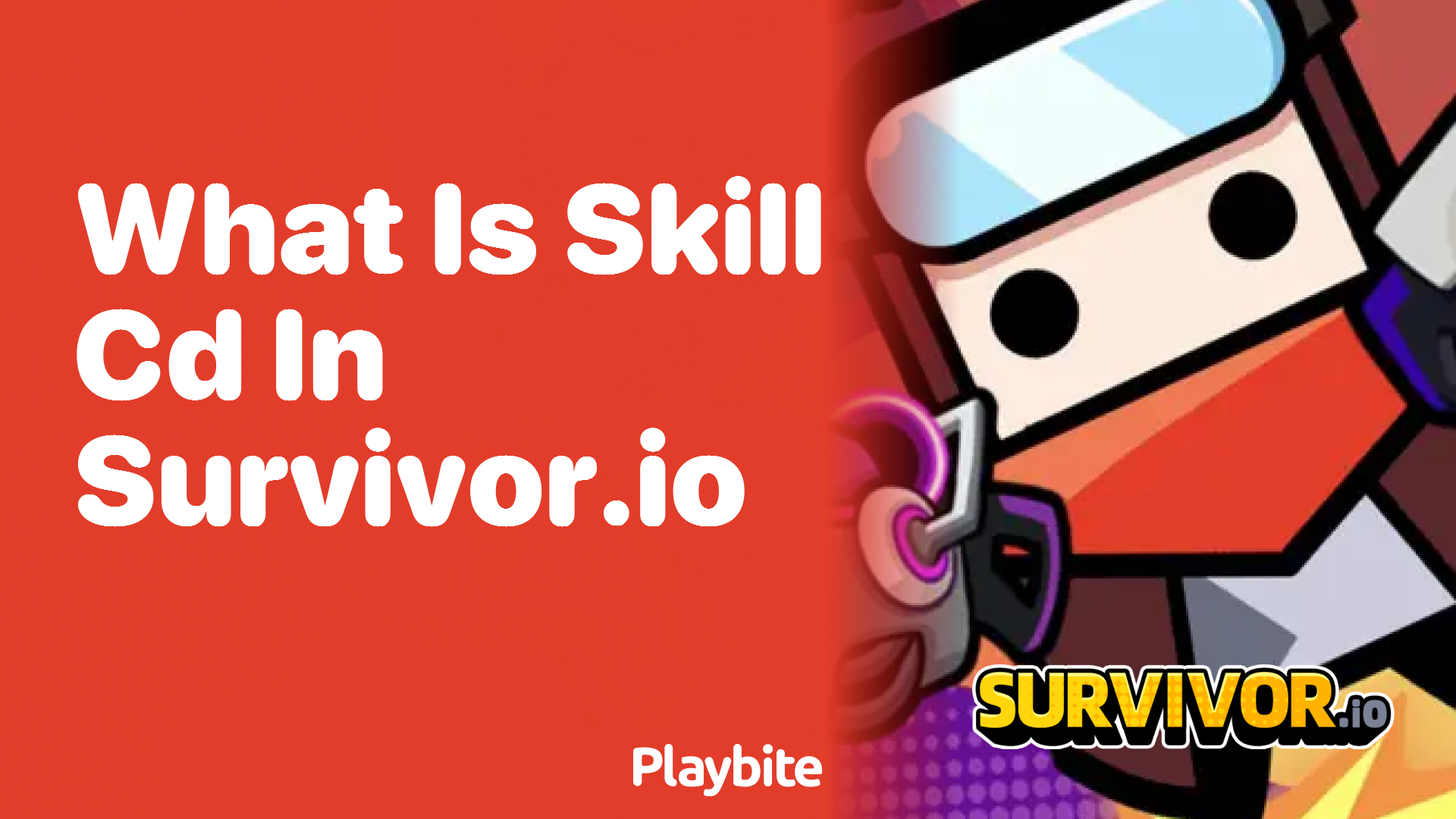 What is Skill CD in Survivor.io?