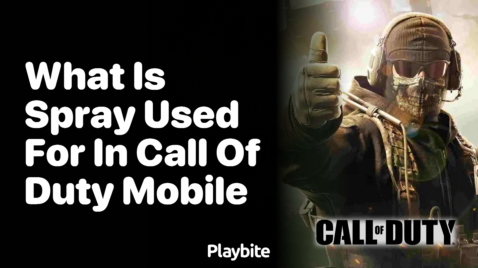 What is Spray Used for in Call of Duty Mobile?