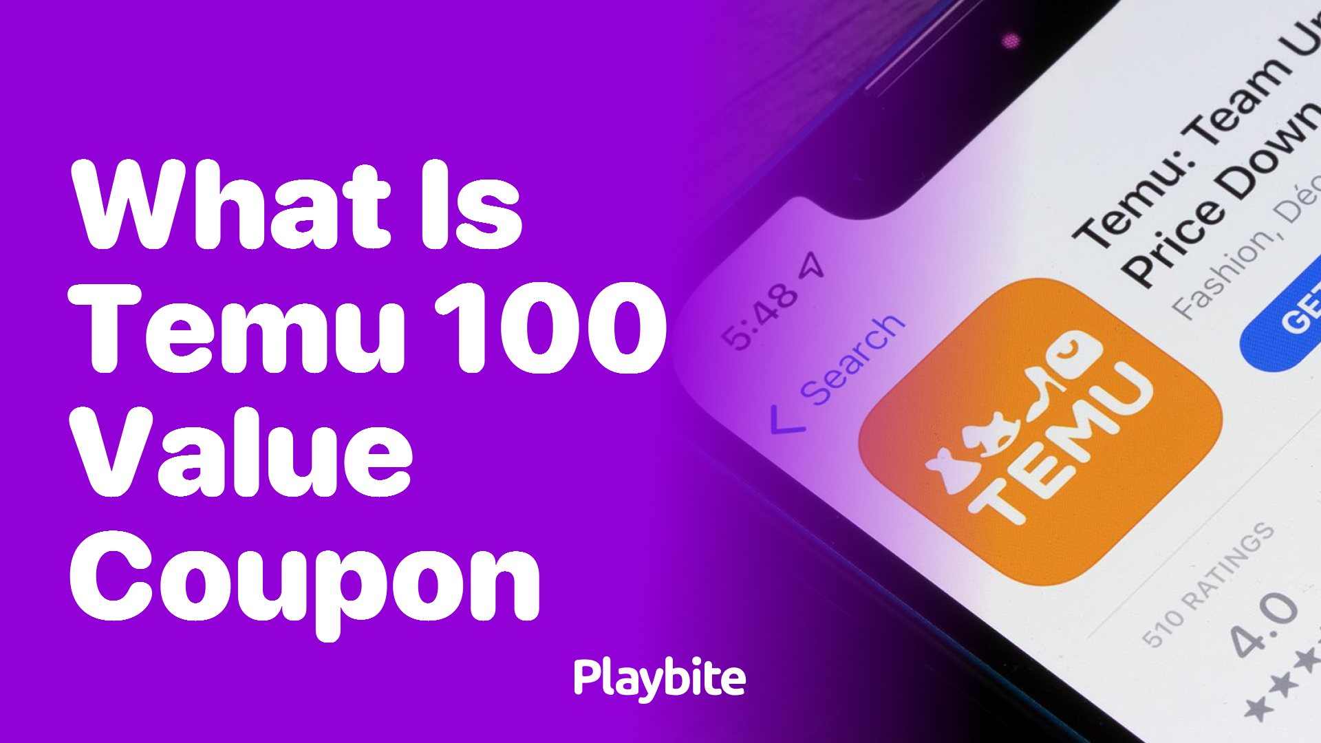 What is a Temu 100 Value Coupon?