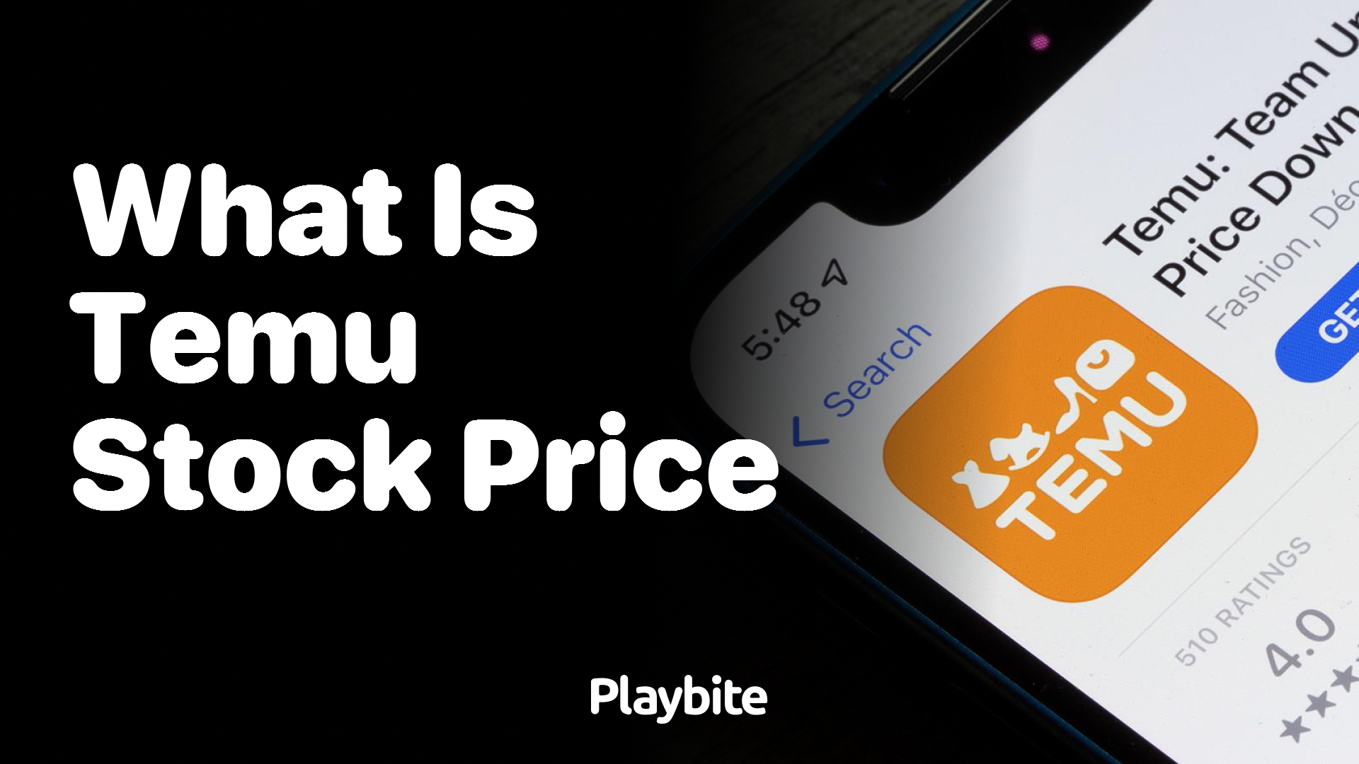 What is Temu's Stock Price? - Playbite