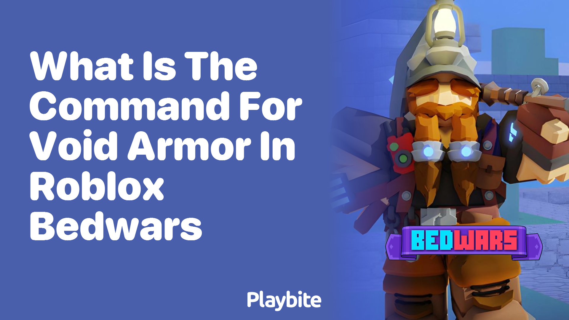 What is the Command for Void Armor in Roblox Bedwars?