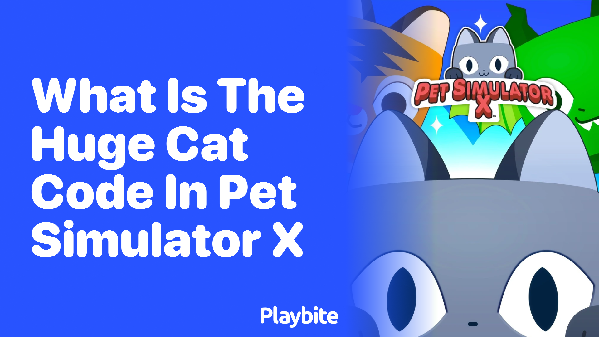 What is the Huge Cat Code in Pet Simulator X?