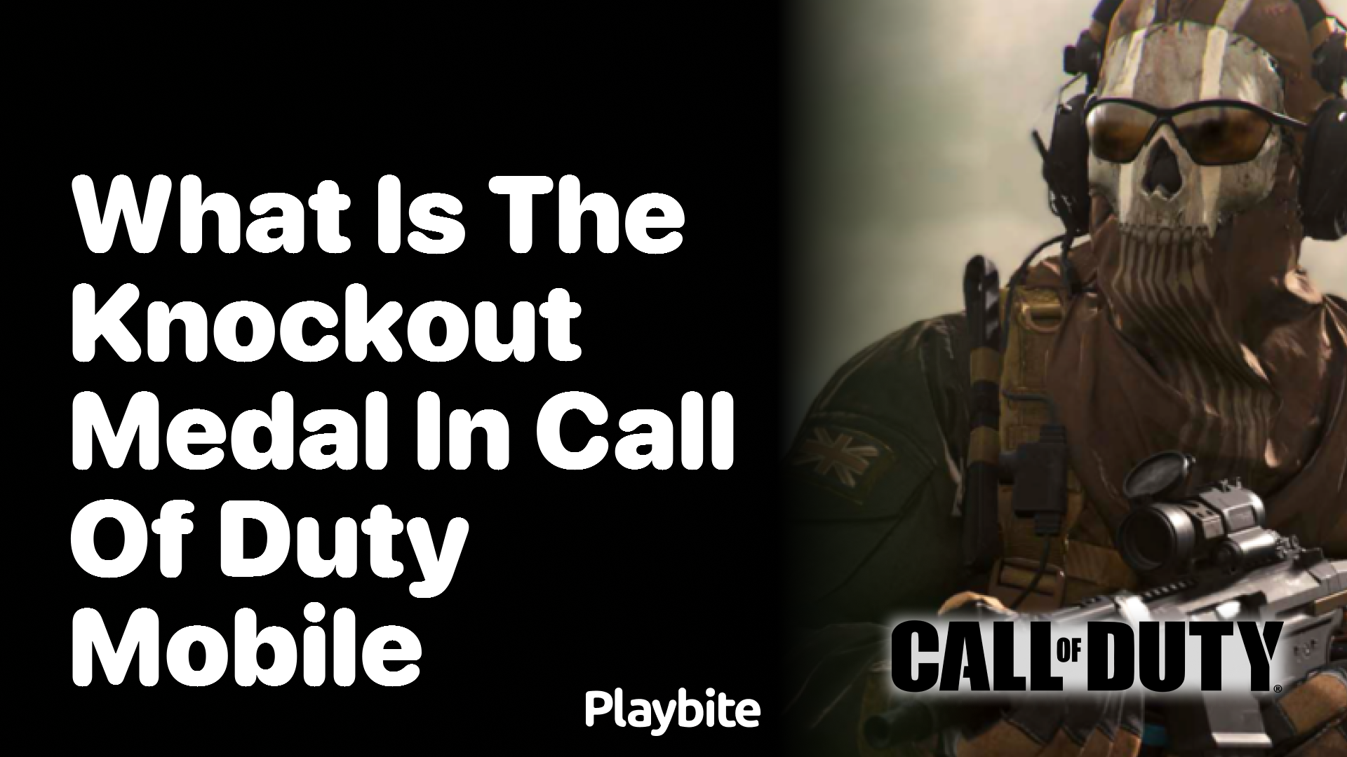 What is the Knockout Medal in Call of Duty Mobile?