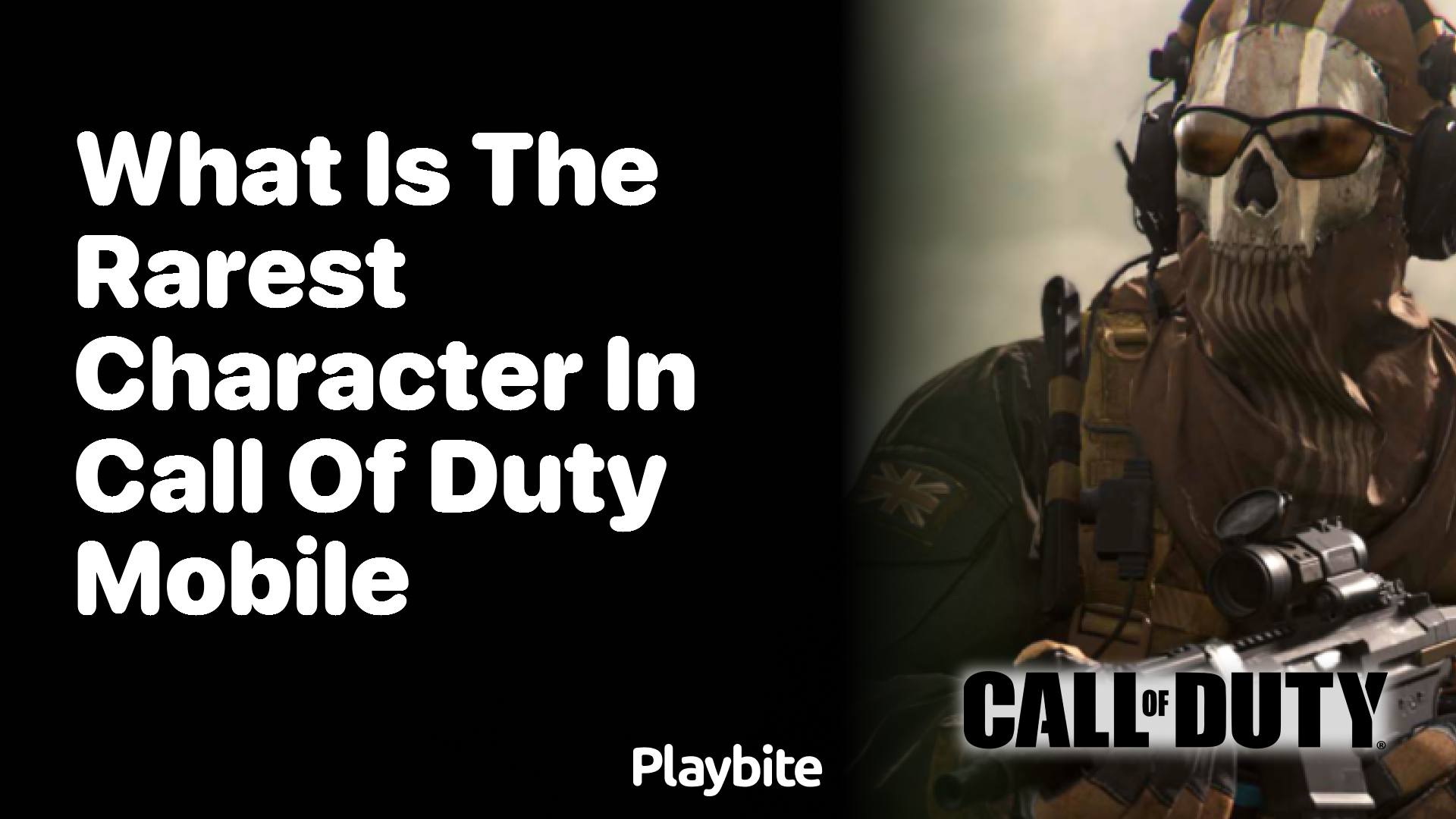 What Is the Rarest Character in Call of Duty Mobile?