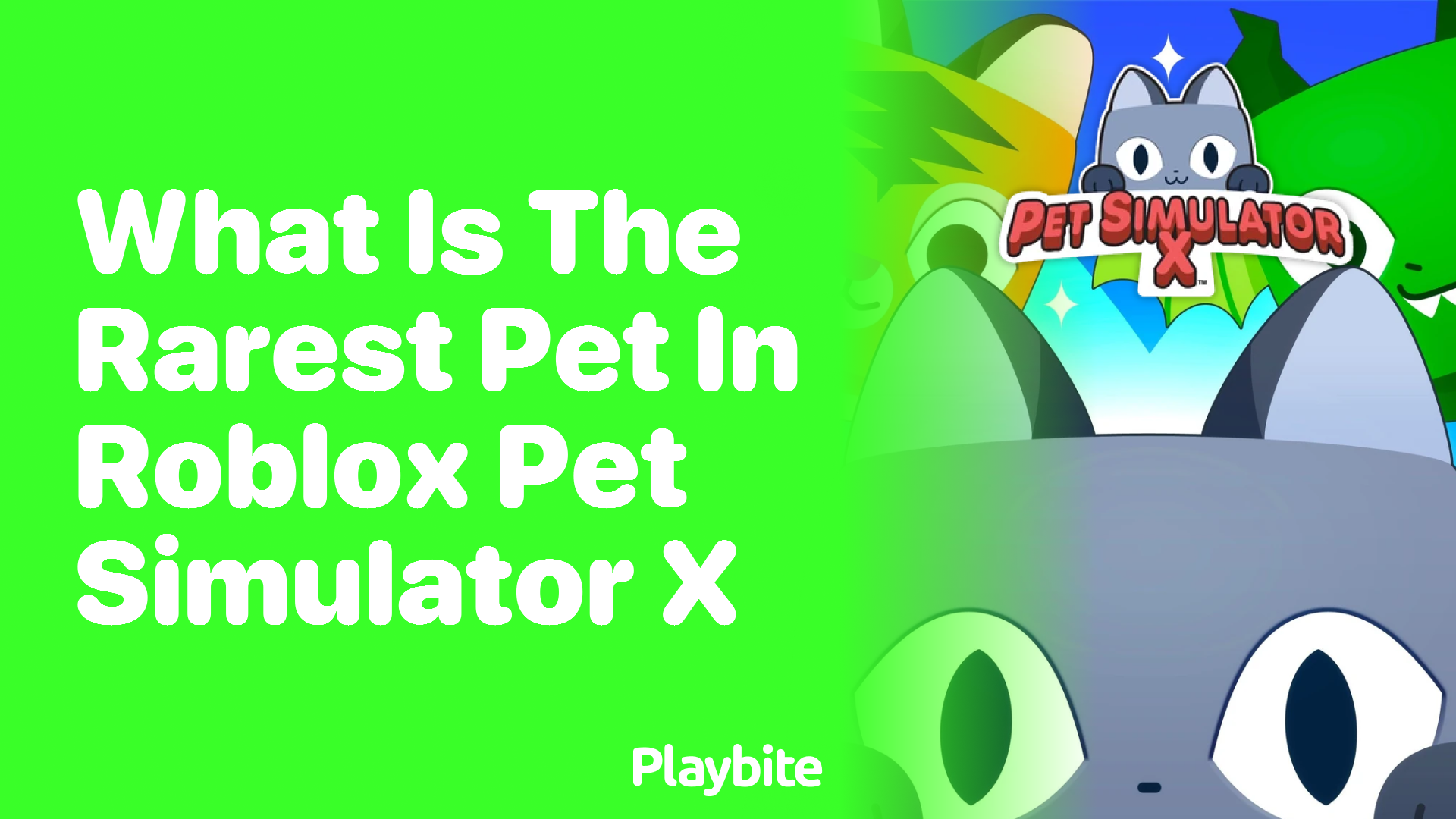 What is the Rarest Pet in Roblox Pet Simulator X?