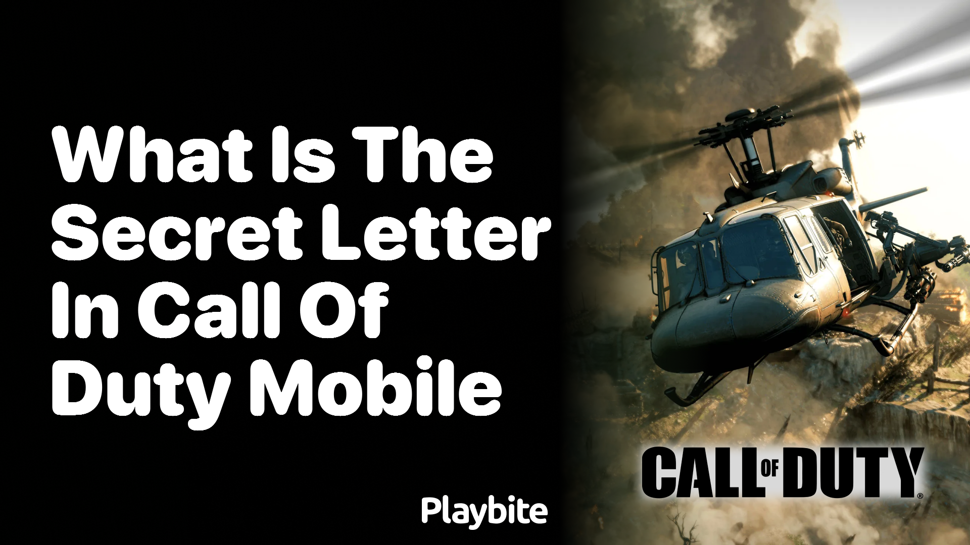 What Is the Secret Letter in Call of Duty Mobile?