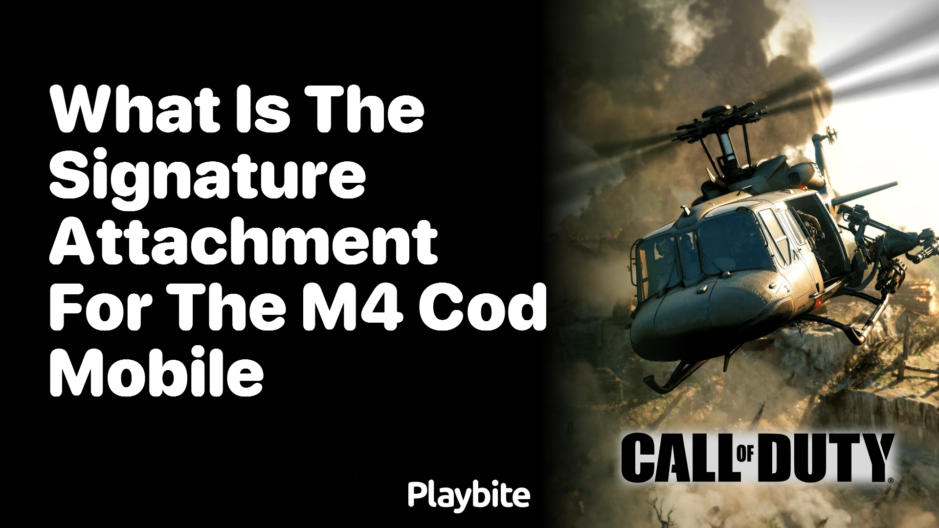 What Is the Signature Attachment for the M4 in COD Mobile?