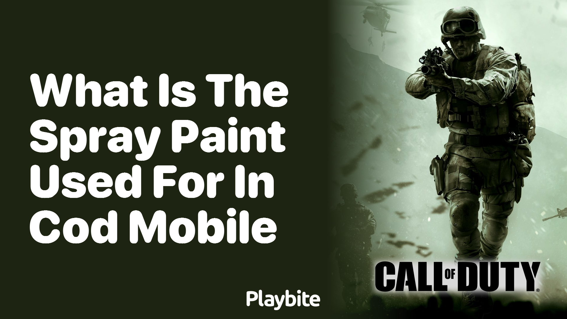 What Is the Spray Paint Used for in COD Mobile?