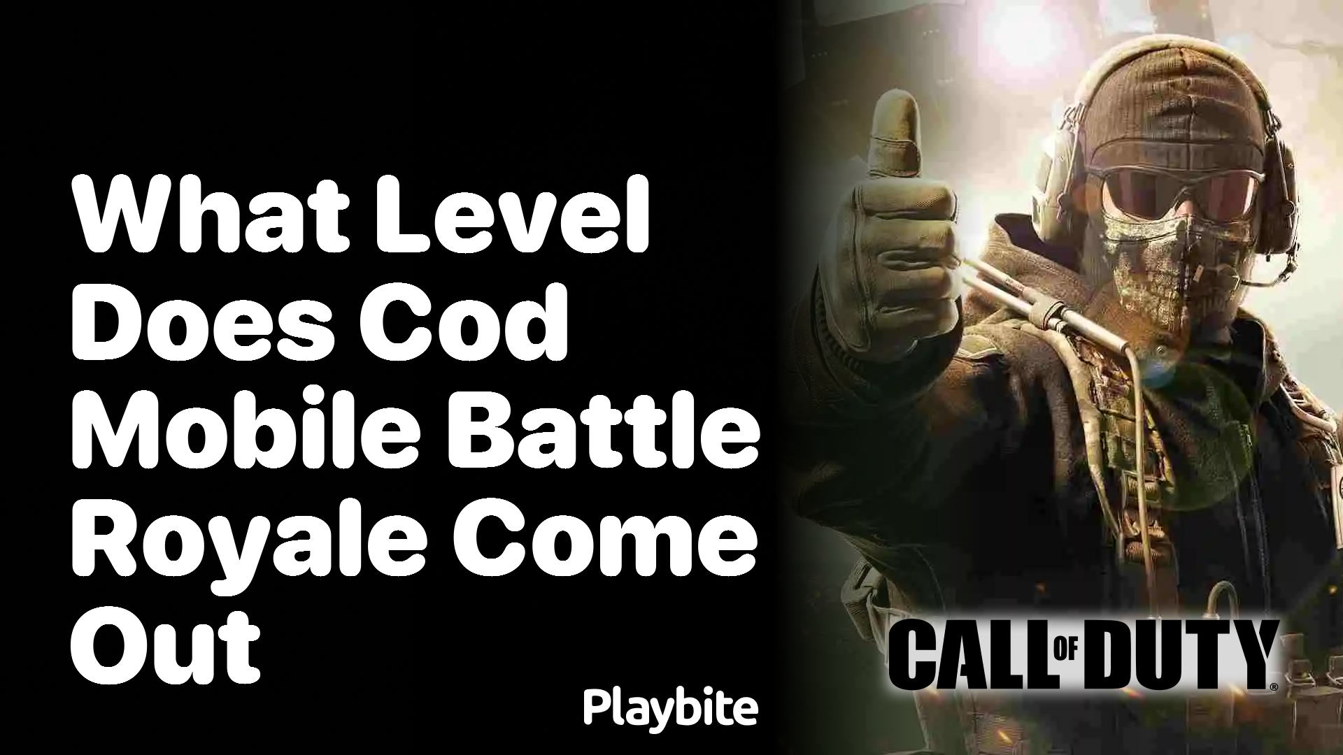 What Level Does COD Mobile Battle Royale Become Available?