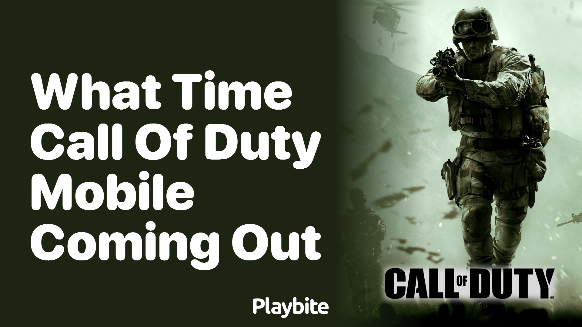 What Time Does Call of Duty Mobile Come Out?