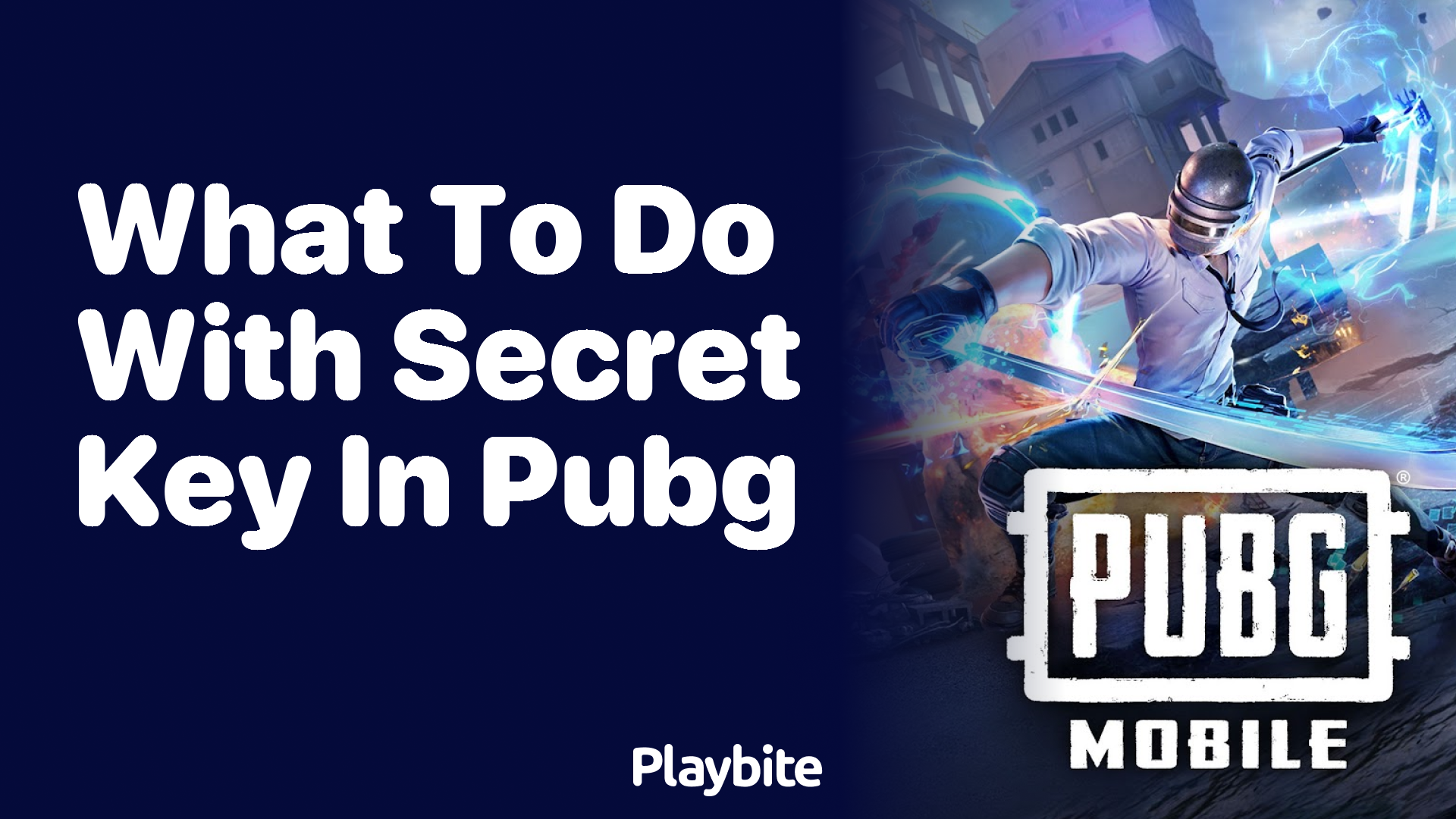 What to Do With Your Secret Key in PUBG Mobile