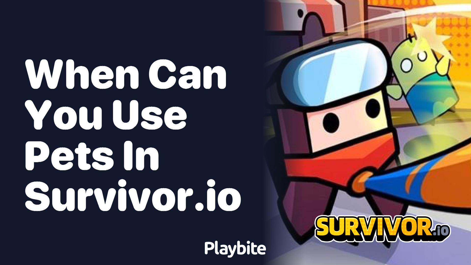 When Can You Start Using Pets in Survivor.io?