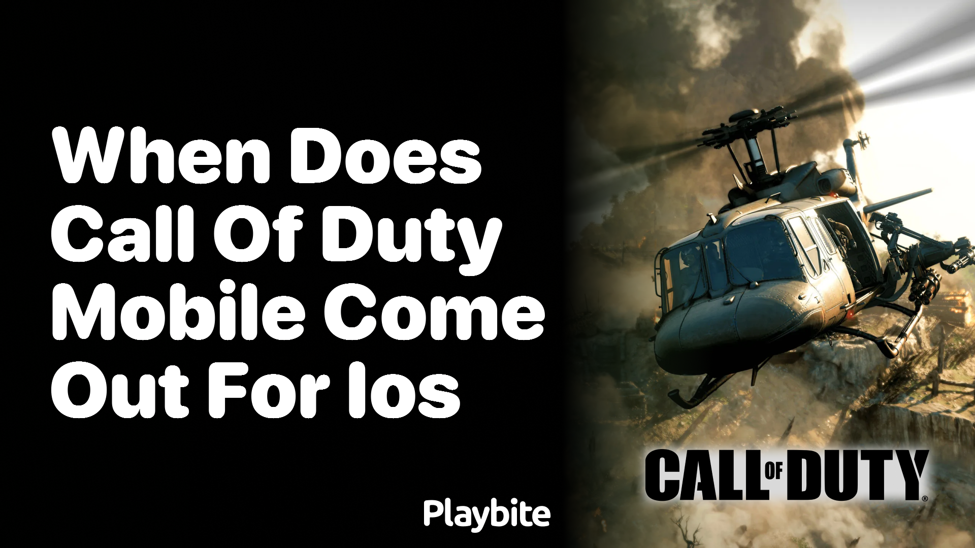 When Does Call of Duty Mobile Come Out for iOS?