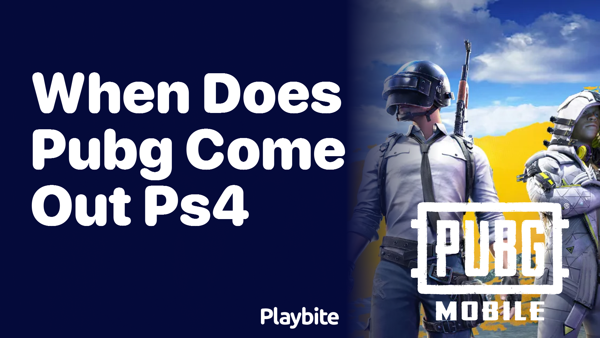 When Does PUBG Come Out on PS4?