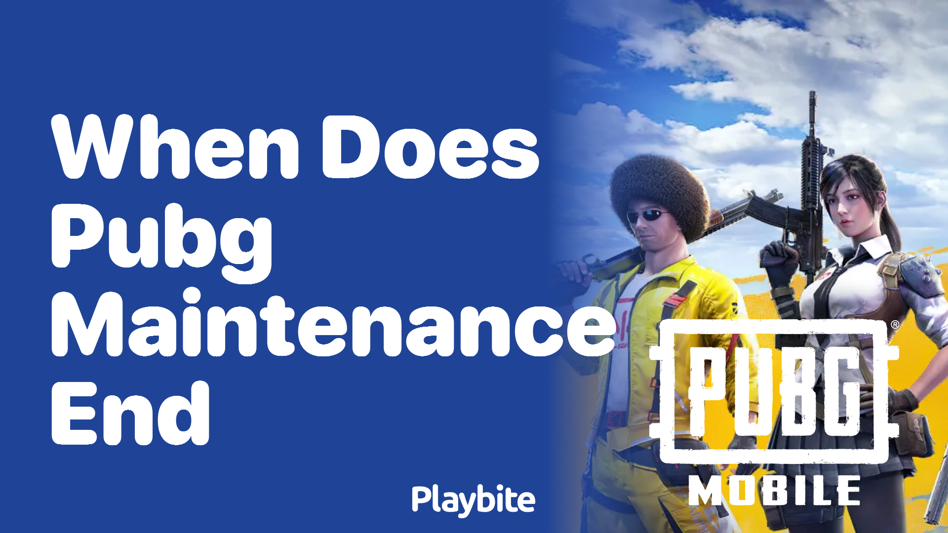 When Does PUBG Maintenance End?