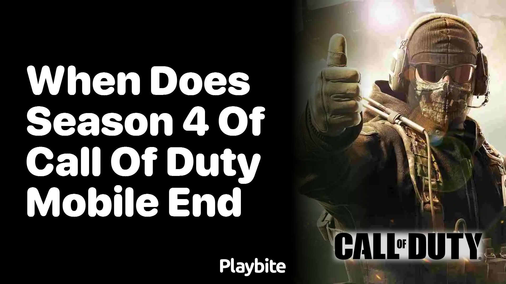 When Does Season 4 of Call of Duty Mobile End? Find Out Here!