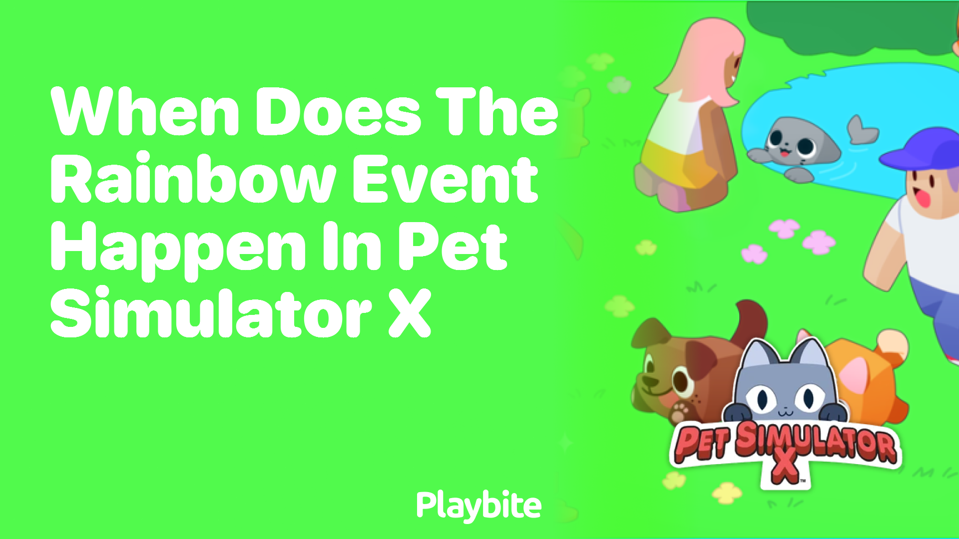 When does the Rainbow Event happen in Pet Simulator X?