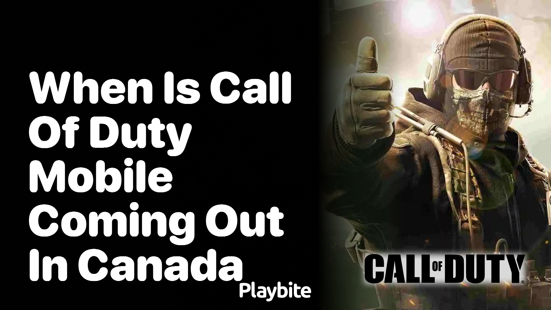 When Is Call of Duty Mobile Coming Out in Canada?